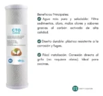 Purificador Agua Sobre Mesada In/out 1/4- Elimina Cloro - Image 12