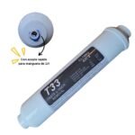 Filtro T-33 P/dispenser De Agua -CTO in line c/ acople rapido