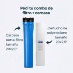 Carcasa Portafiltro De Agua 20 X 2.5 Pulgadas Npt 3/4 - Image 5