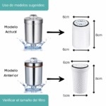 Filtro Purificador De Agua Para Ducha 6 Etapas Repuesto - Image 2
