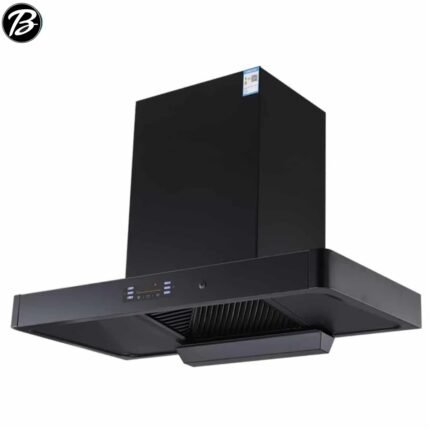 Campana extractora negra inteligente 90 cm – Control táctil, sensor y voz – 180W