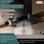 Campana Extractora Inteligente Europea negro 180w T12 - Image 3