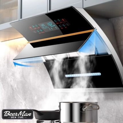 Campana extractora inteligente negro 250w S9005