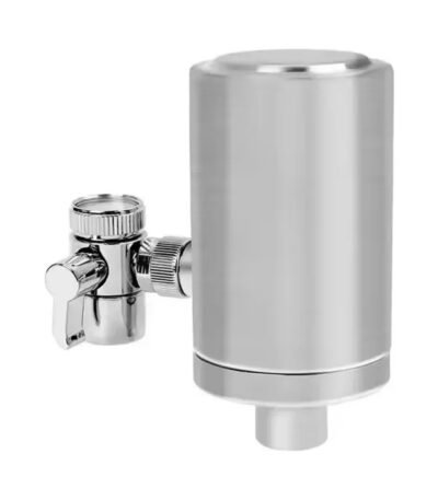 Purificador de agua para grifo en acero inoxidable SUS304 con membrana de ultrafiltración y doble cartucho