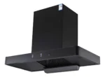 Campana extractora negra inteligente 90 cm – Control táctil, sensor y voz – 180W