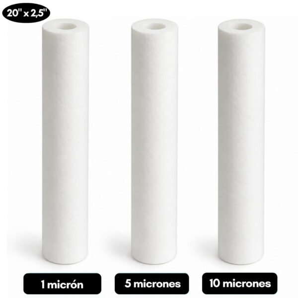 Repuesto filtro de sedimientos 20" x  2.5" Polipropileno