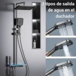 Columna de Ducha Inteligente Monocomando panel digital chico Gris MS082 - Image 8