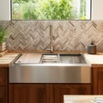 Set Grifo acero inoxidable + Bacha Cocina Acero Granero Rectangular Premium - Image 2