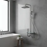 Columna de Ducha Inteligente Monocomando panel digital grande blanco MS081 - Image 4