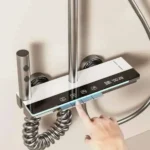 Columna de Ducha Inteligente Monocomando panel digital grande blanco MS081 - Image 5