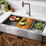 Set Grifo acero inoxidable + Bacha Cocina Acero Granero Rectangular Premium - Image 17