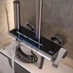 Columna de Ducha Inteligente Monocomando panel digital chico Gris MS083 - Image 13