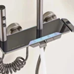 Columna de Ducha Inteligente Monocomando panel digital grande Negro MS084 - Image 9