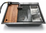 Set Grifo acero inoxidable + Bacha Cocina Acero Granero Rectangular Premium - Image 12