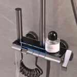 Columna de Ducha Inteligente Monocomando panel digital chico Gris MS083 - Image 6