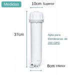 Carcasa Porta Membrana Osmosis Ro Agua Con Llave Para 3013 - Image 3