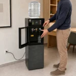 Dispenser COMPRESOR frio calor BIDON PANEL DIGITAL GRIS Y NEGRO - Image 2