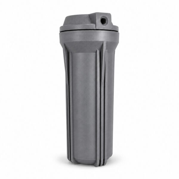 Carcasa Portafiltro PEAD Rosca 10x2,5  Filtro Purificador Agua 1/4 GRIS
